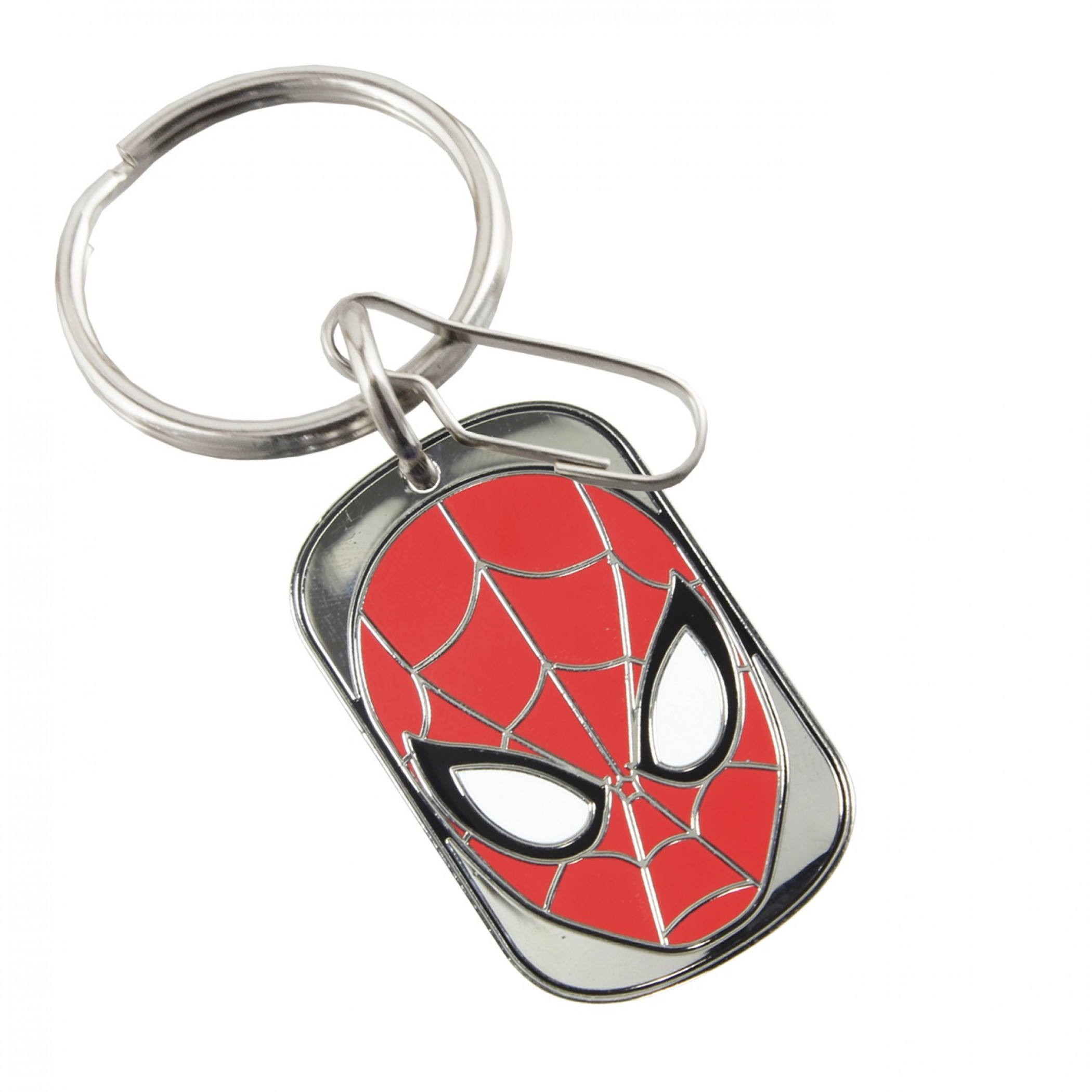 Spider-Man Dog Tag Enamel Keychain